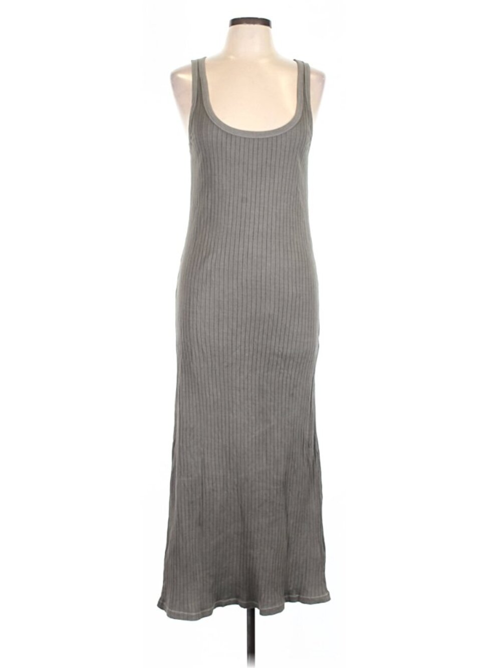 JAMES PERSE Square rib neck tank dress 3 (LG) - Picture 2 of 5